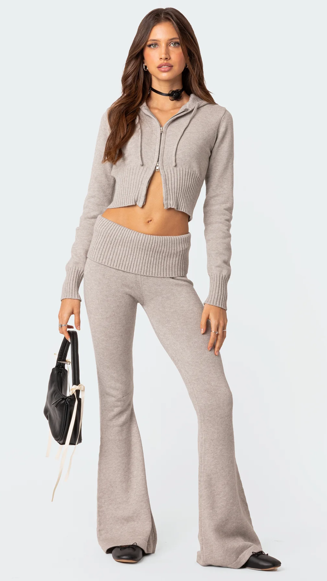 Slim Knit Flares + Free Top
