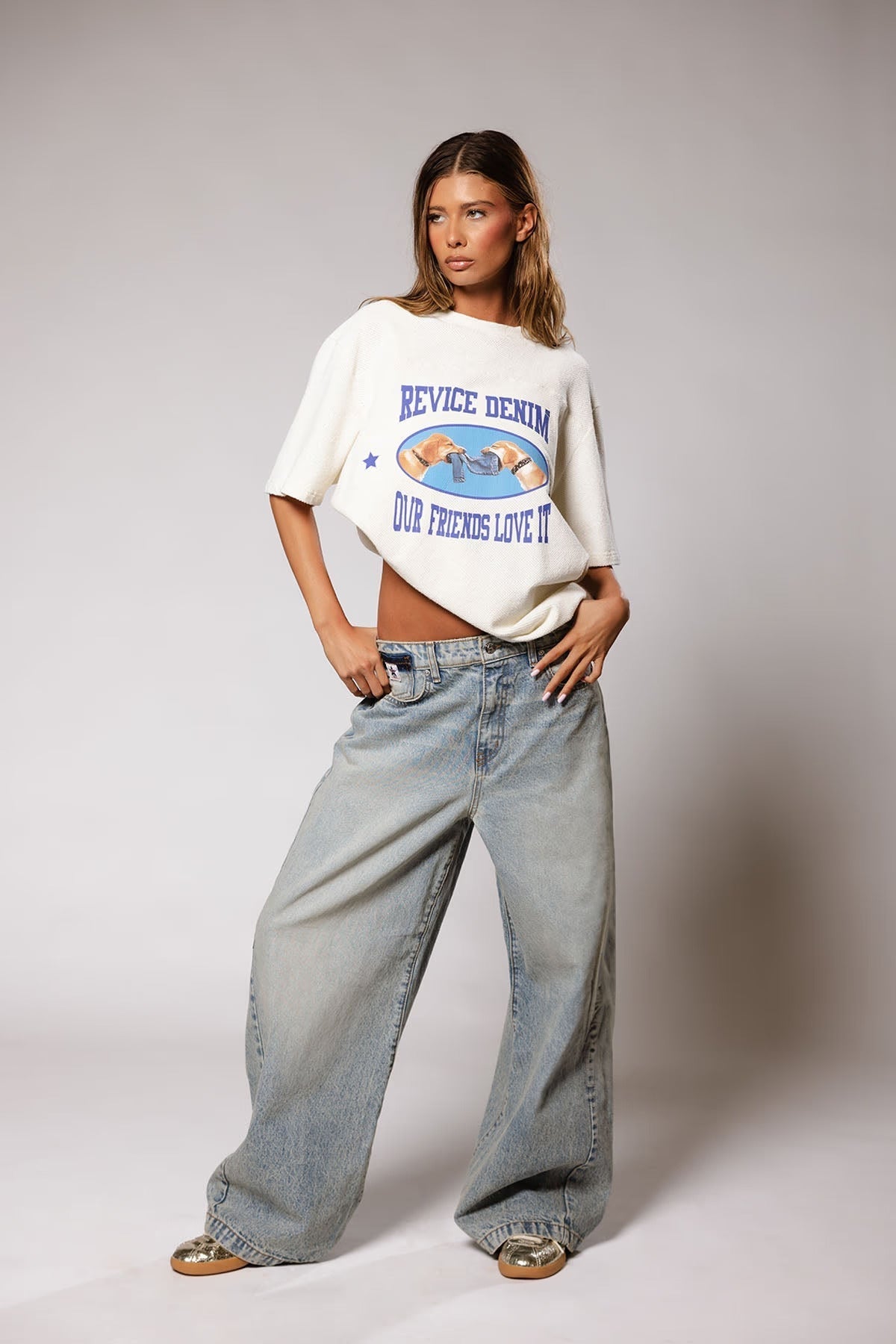 Blue Low Rise Jeans