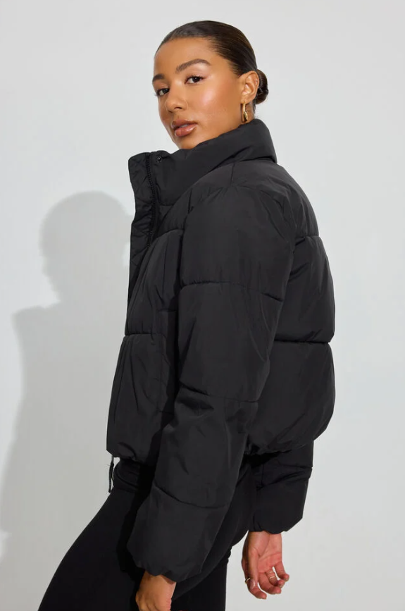 Black Mini Puffer Jacket