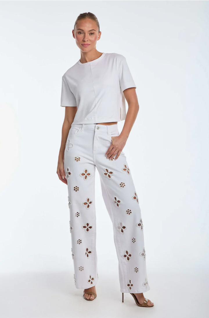 Floral Pearl Jeans