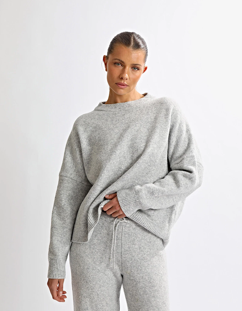 Grey Backless Sweat Set